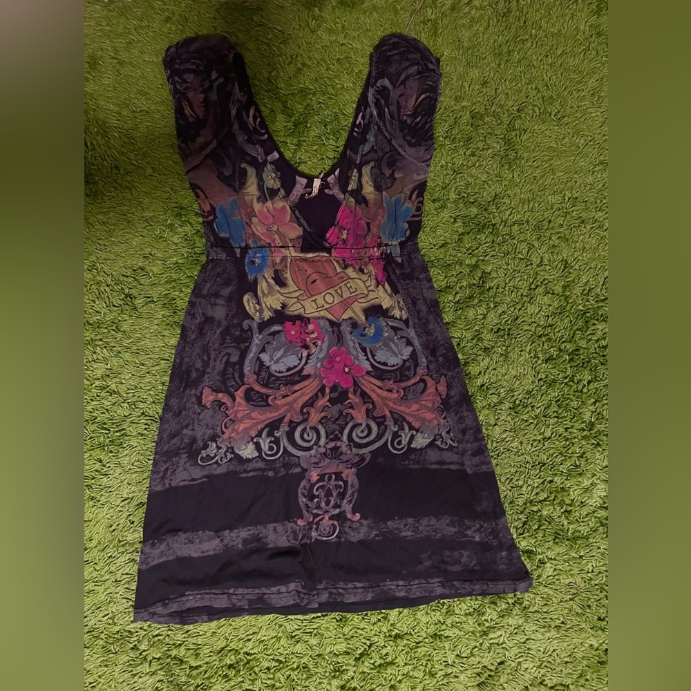 Y2K black mini dress,size S/M